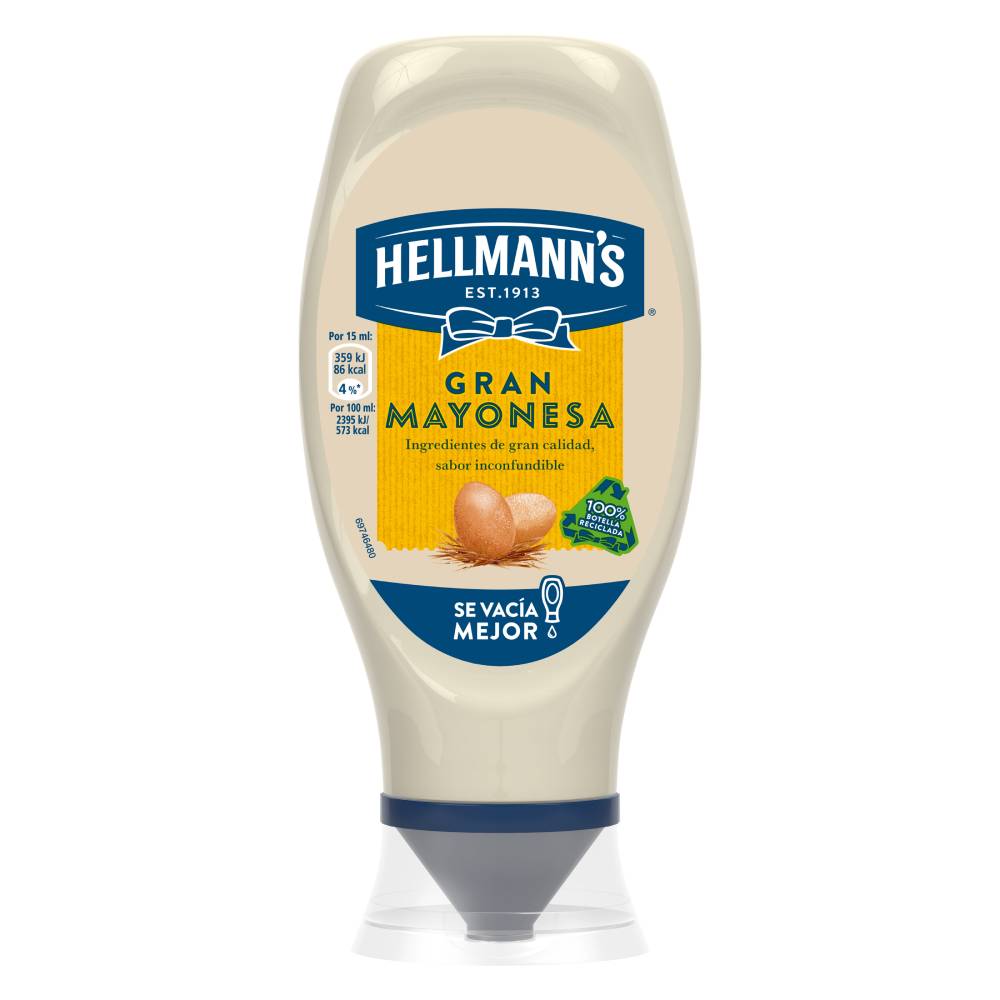 Mayonesa Hellmann´s bocabajo 430ml