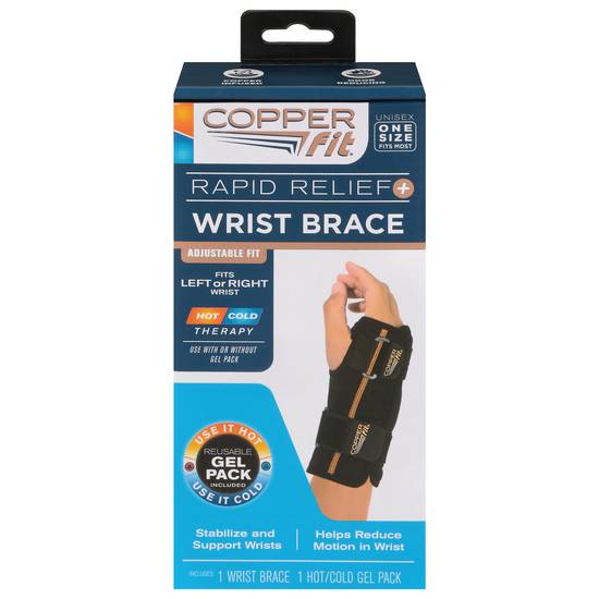Copper Fit Unisex One Size Rapid Relief+ Wrist Brace