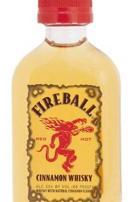 Fireball Red Hot Cinammon Whisky 16.5% Alcohol 1.7oz-Small
