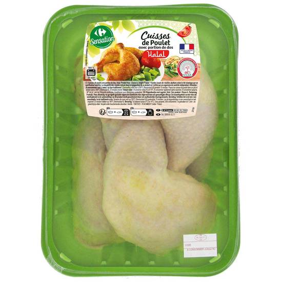 Carrefour Sensation - Cuisses de poulet avec portion de dos halal