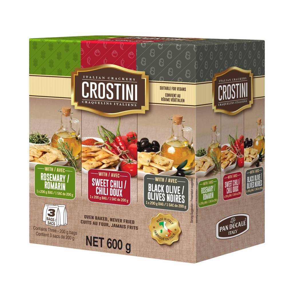 Pan Ducale Italian Crackers Crostini, 600 G