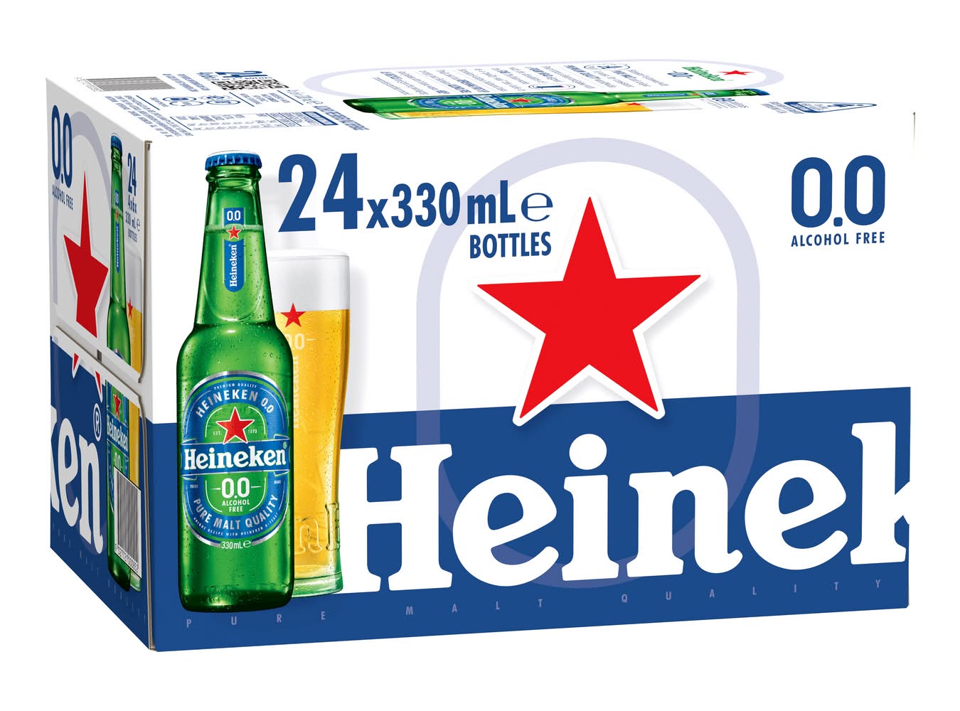 Heineken Pure Malt Quality Non Alcohol Beer (24 x 330mL)