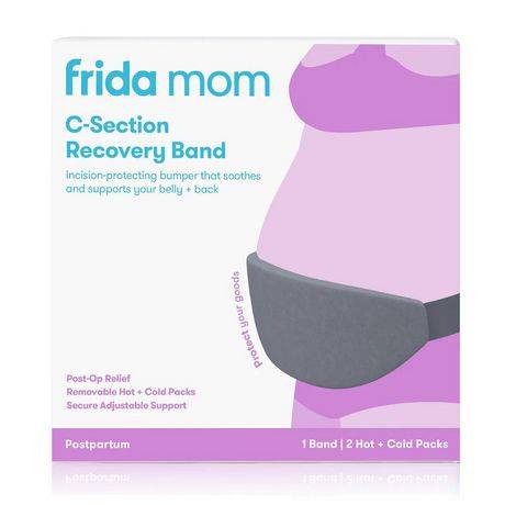 Frida Mom - Bande De Récupération Pour Césarienne Post-Partum Avec Couche En Tricot Doux, Protection D''Incision Post-Opératoire, Thérapie Ciblée Par Le Chaud Et Le Froid