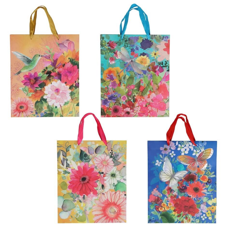 Floral Gift Bag, Large, Assorted
