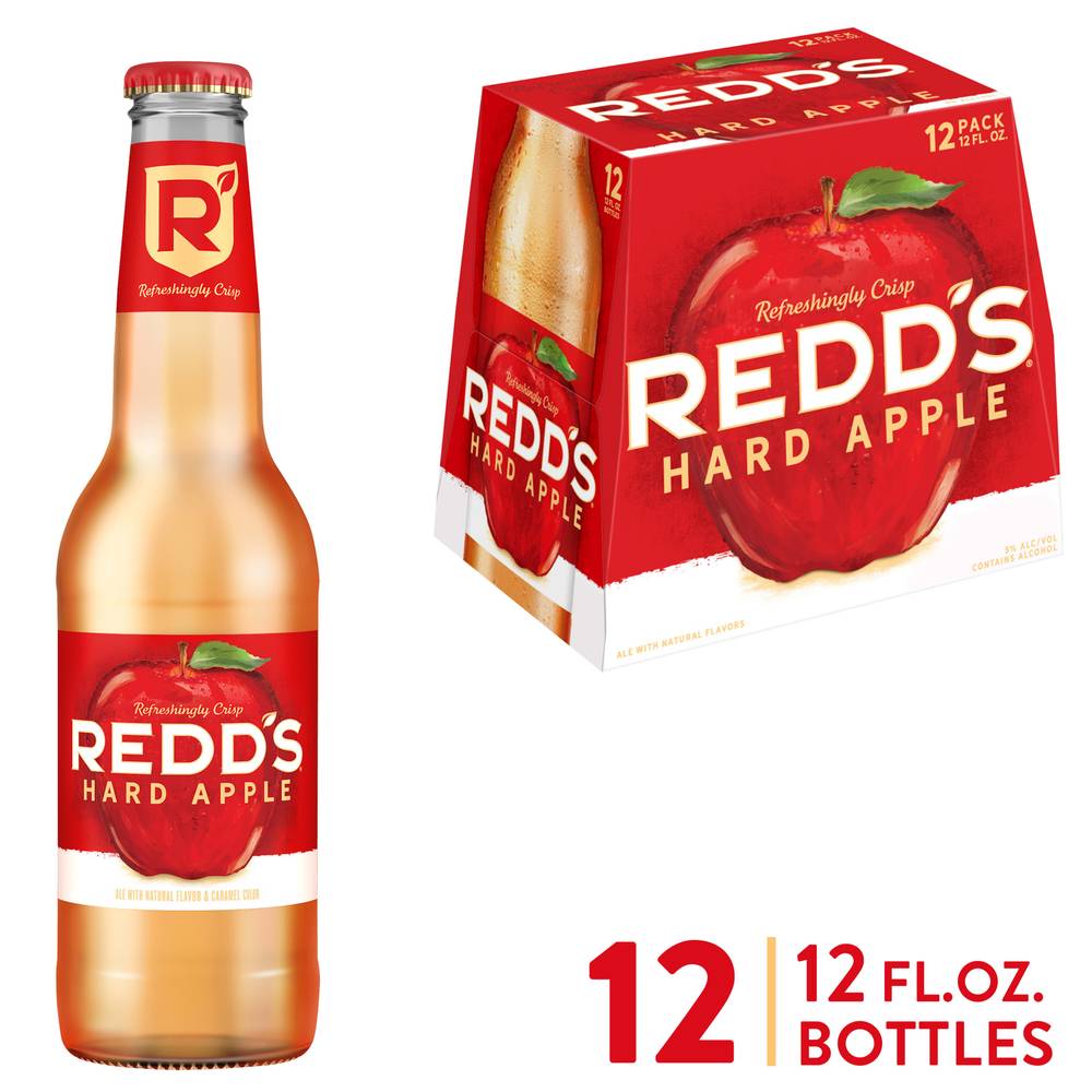 Redd's Hard Apple Refreshing Crisp Ale Beer (12 x 12 fl oz)