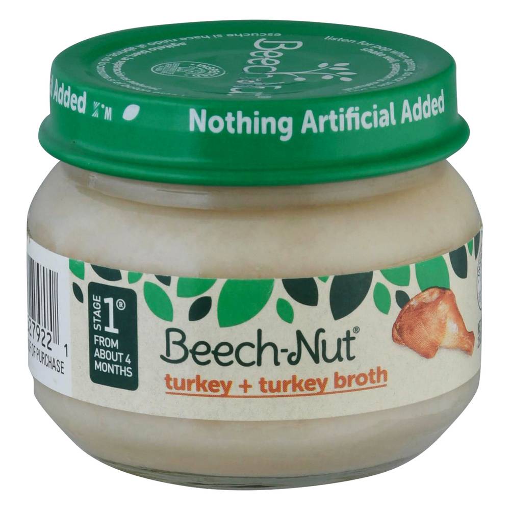 Beech-Nut Stage 1 Turkey + Turkey Broth Food For Baby (from about 4 months) (2.5 oz)