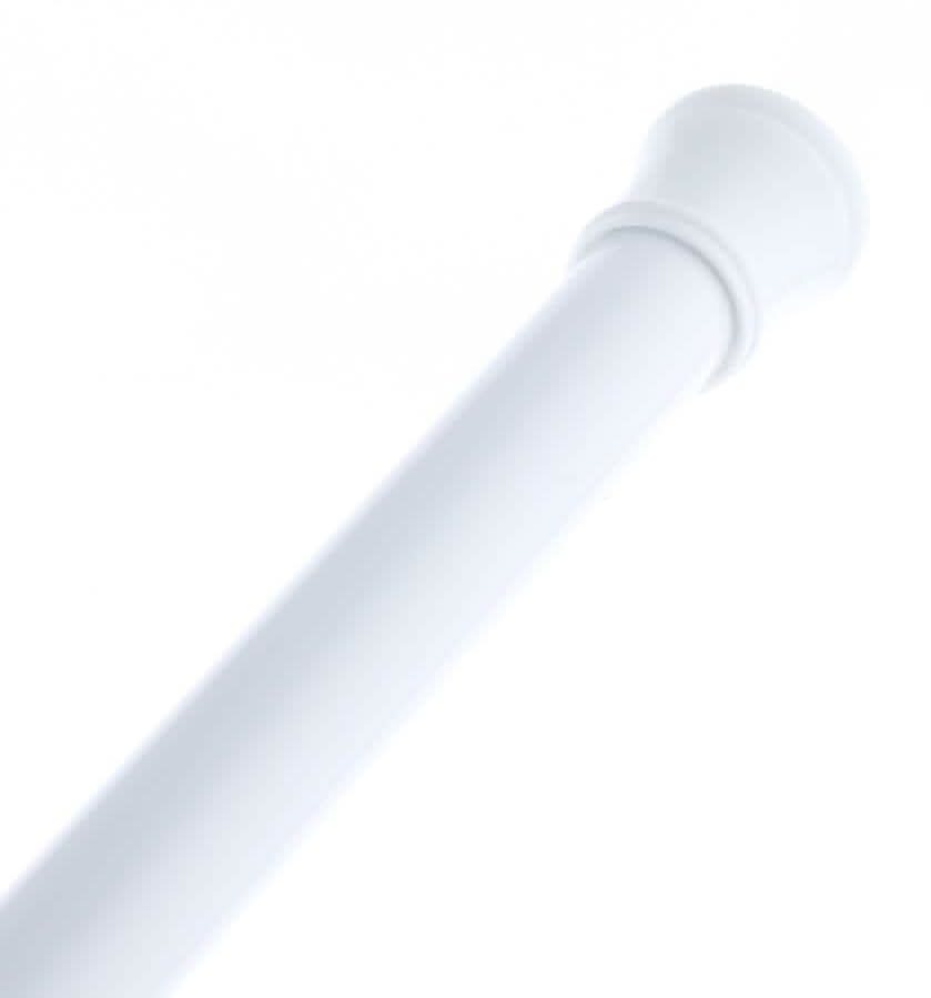 Glacier Bay Minial 40 In. Carbon Steel Tension Shower Rod In White