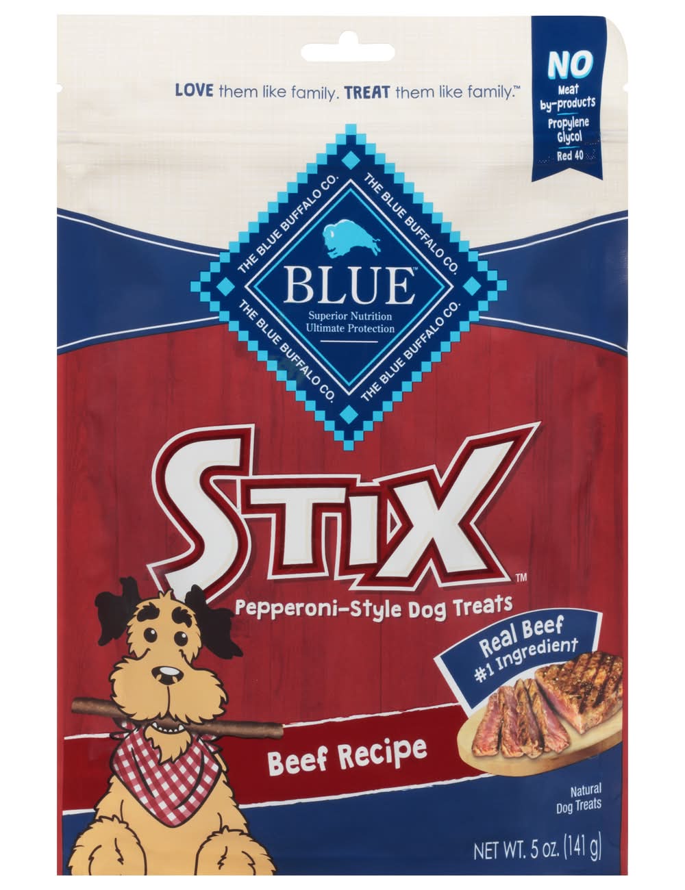 Blue Buffalo Stix Pepperoni Style Beef Recipe Dog Treats (5 oz)