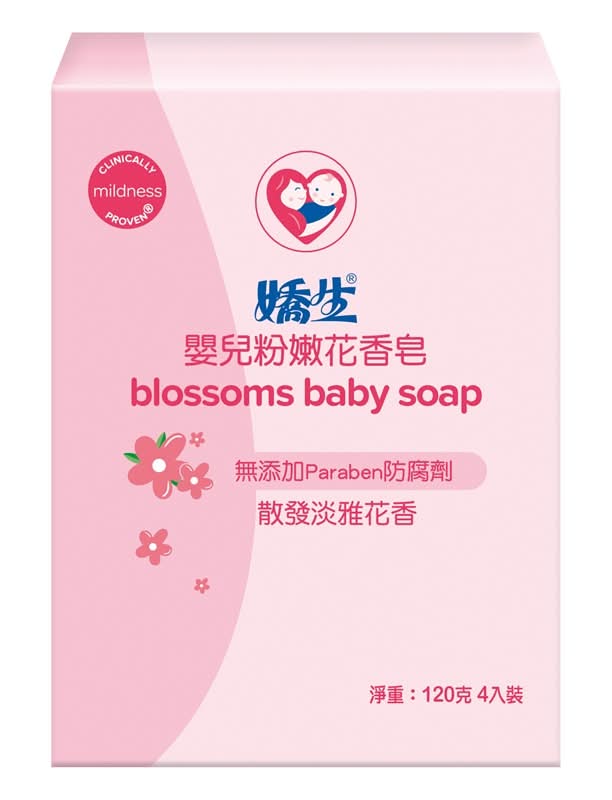 嬌生嬰兒粉嫩花香皂 <120g克 x 1 x 4PC個>