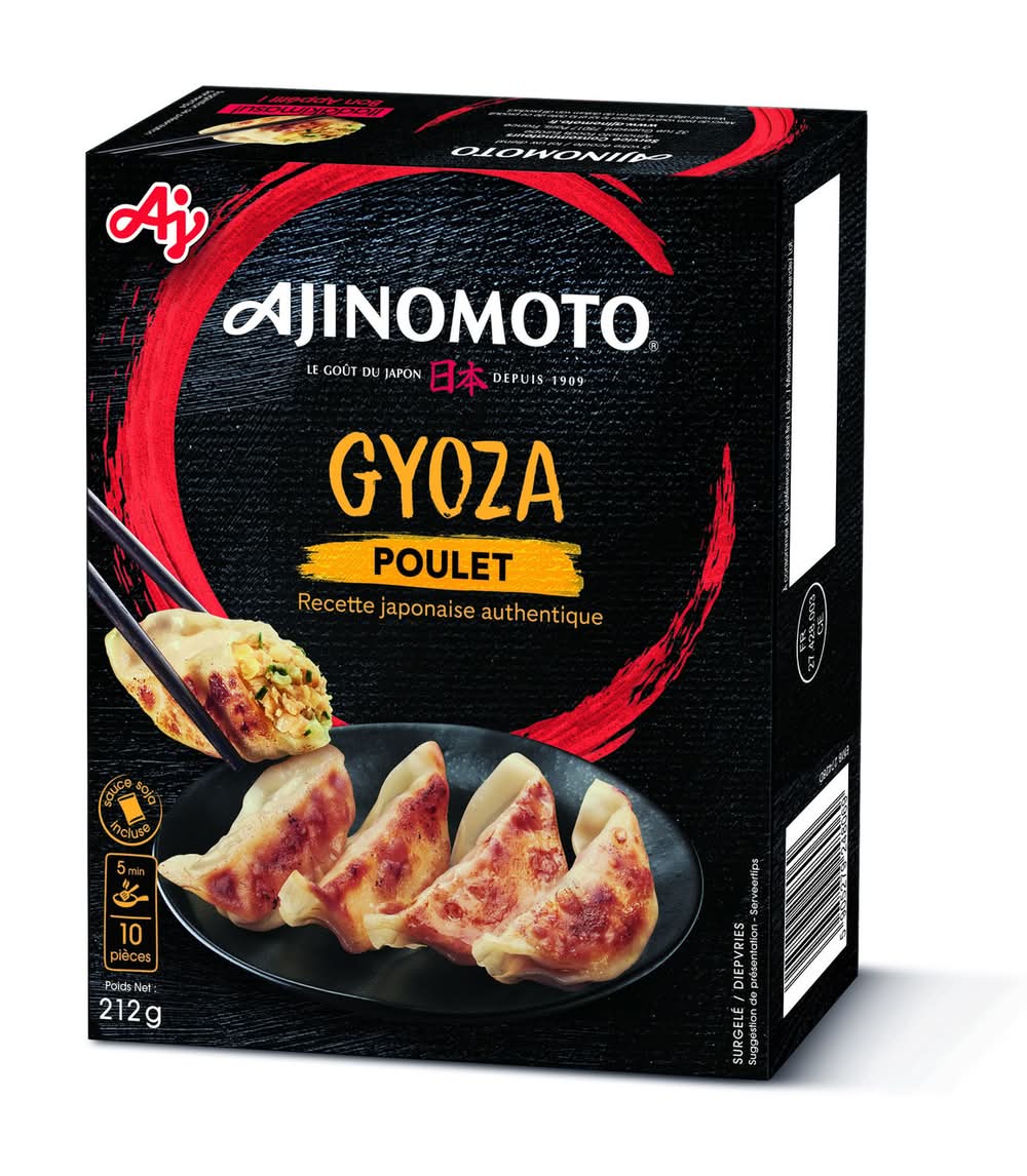 Ajinomoto - Gyoza raviolis japonais surgelés à poêler avec sauce soja, poulet (10)