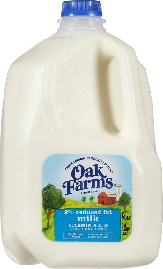 Oak Farms 2% Reduced Fat Milk (133.6 oz)