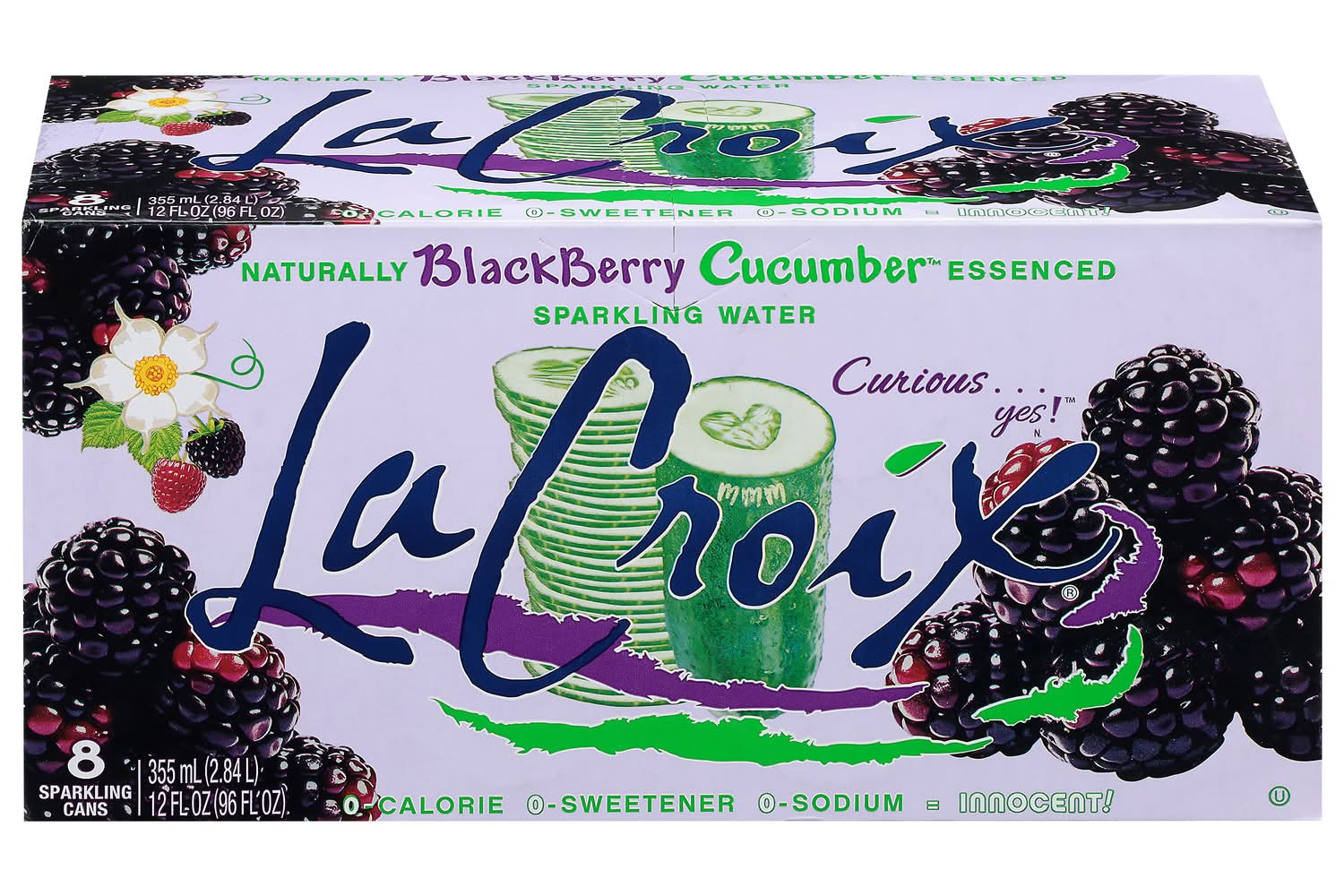 La Croix Sparkling Water, Blackberry-Cucumber (8 x 12 fl oz)