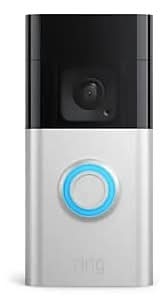 Ring Battery Doorbell Plus, Smart Wifi Video Doorbell, Battery-Operated, Satin Nickel (B09WZBPX7K)