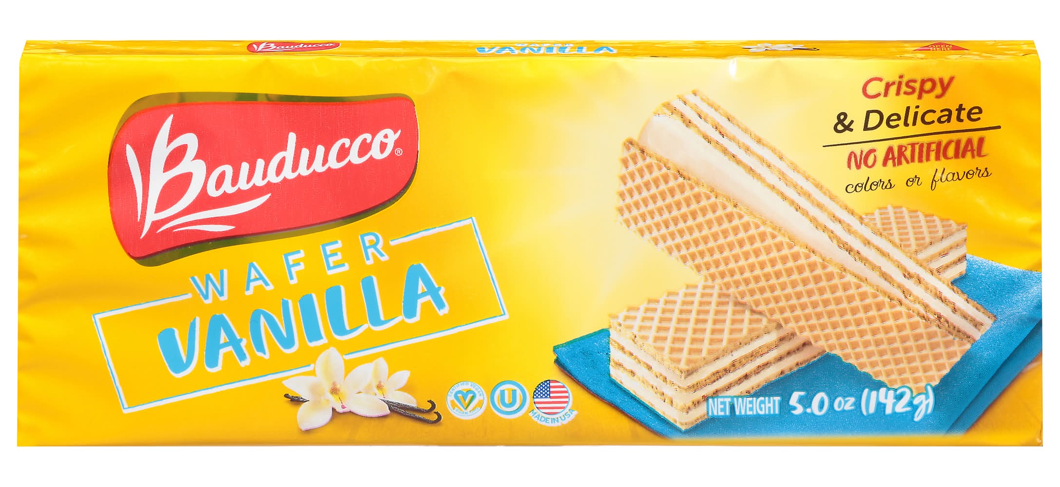 Bauducco Crispy & Delicate Wafer, Vanilla (5 oz)
