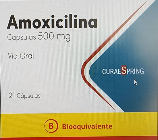 Amoxicilina 500 mg cápsulas (21 cápsulas)