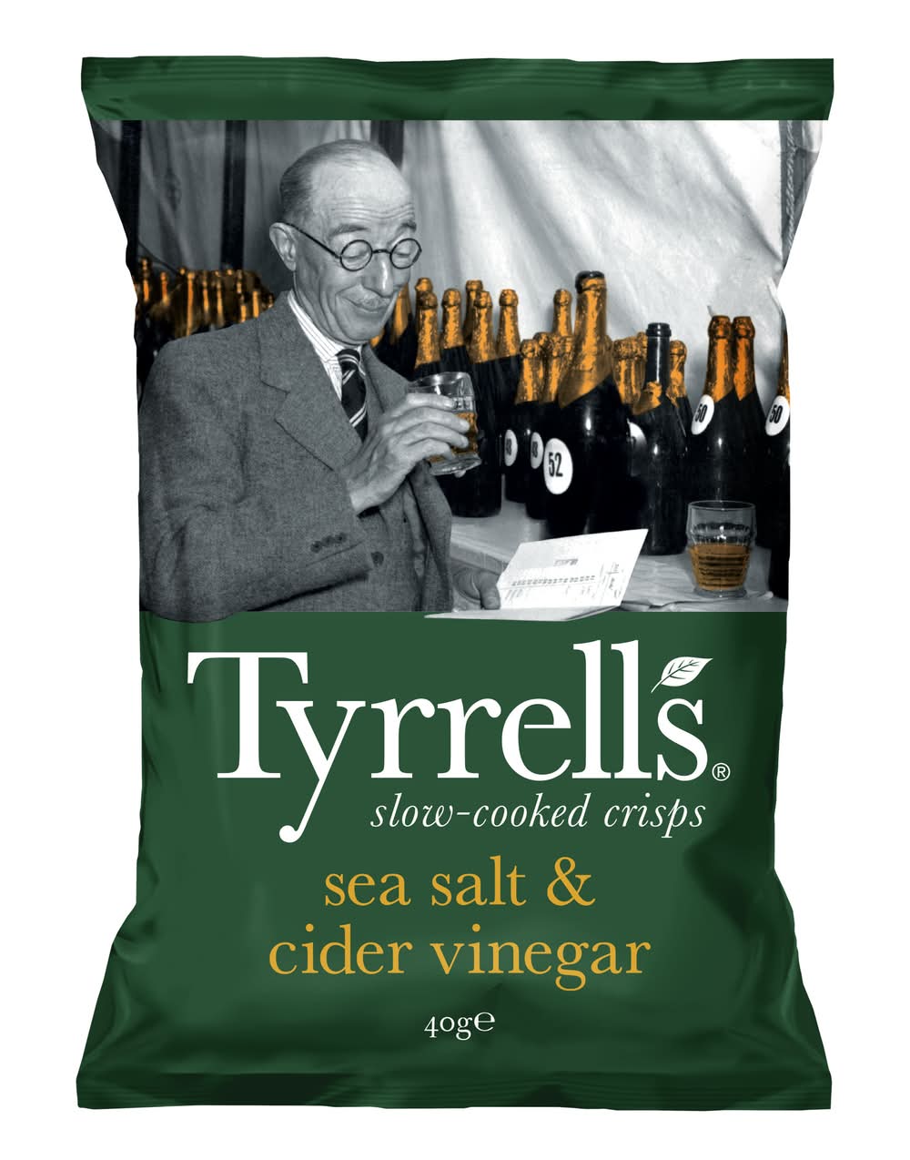 Tyrrell's - Chips sel de mer et vinaigre de cidre (40g)