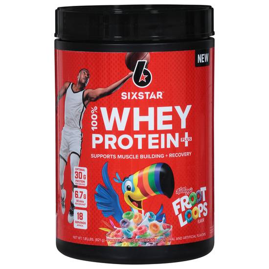 Sixstar Whey Protein Plus Froot Loops Protein Powder (1.81 lb)