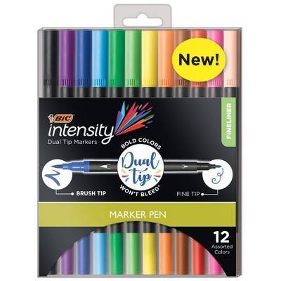 Intensity Fineliner 2-1 Dual Tip 12 pack Marker Pen