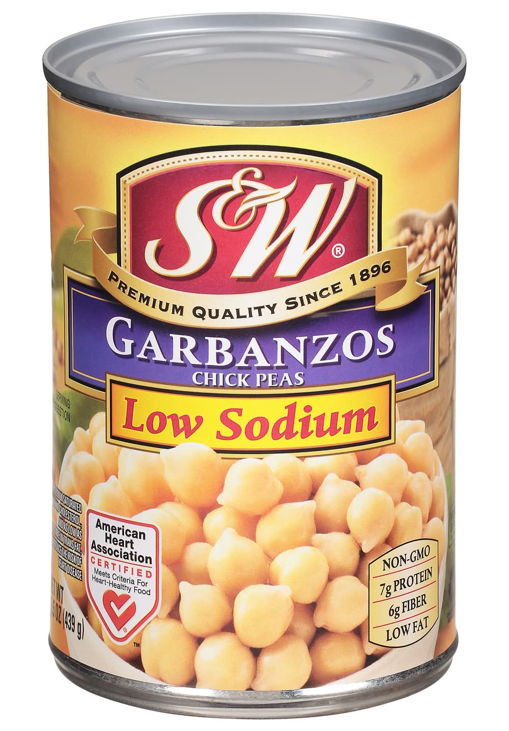 S&W Low Sodium Garbanzos Chick Peas (15.5 oz)