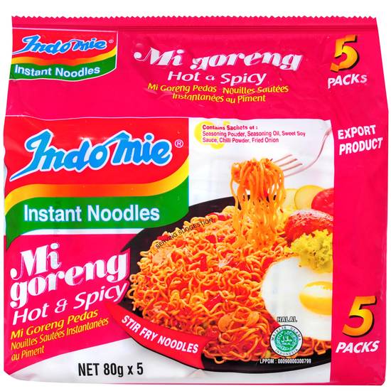 Indomie Mi Goreng Hot & Spicy Instant Noodles