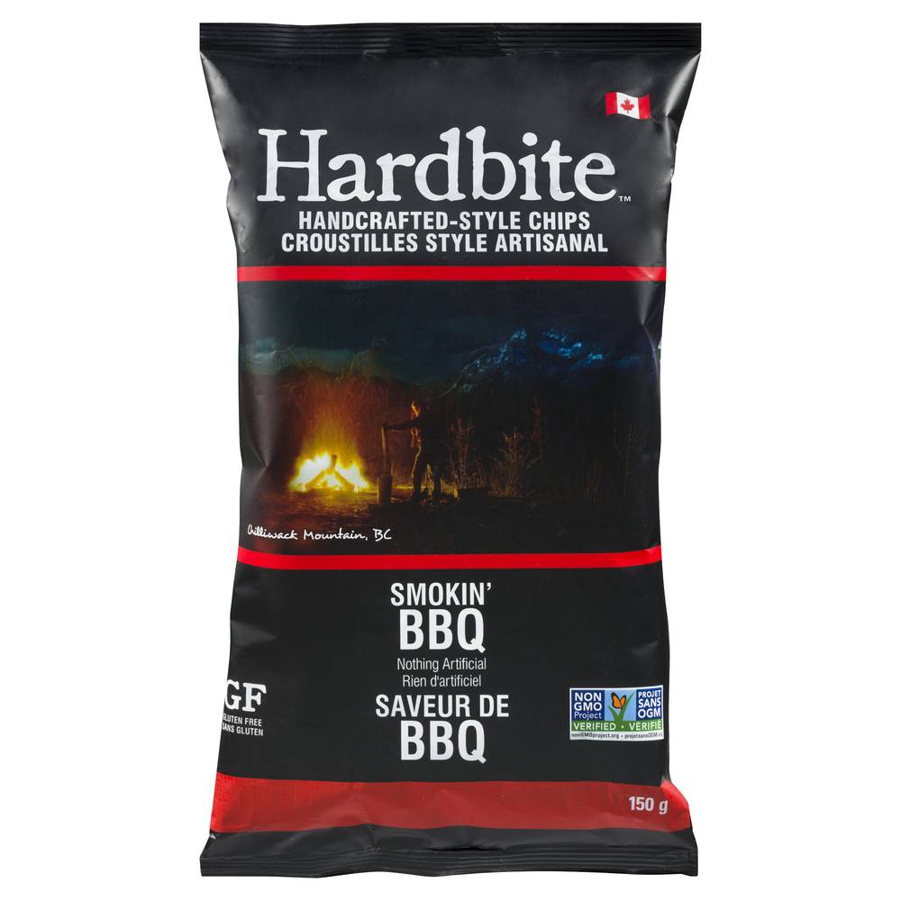 Hardbite Gluten-Free Potato Chips Smokin' BBQ 150 g