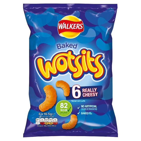 Walker's Wotsits Really Cheesy Snacks Crisps
