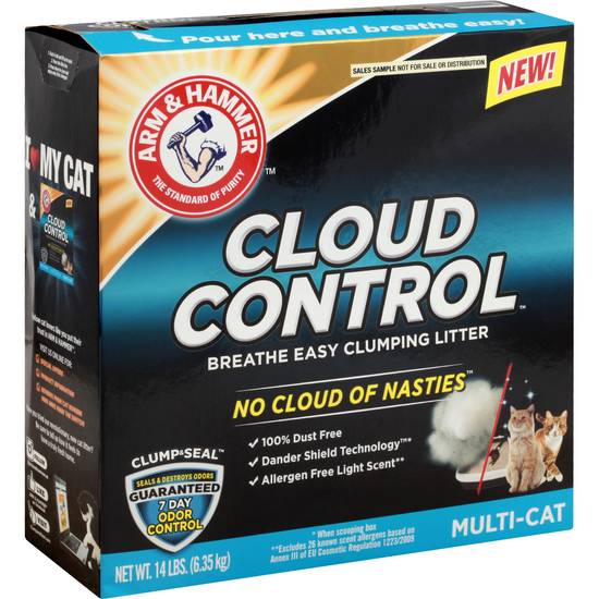 Arm & Hammer Cloud Control Multi-Cat Breathe Easy Clumping Litter