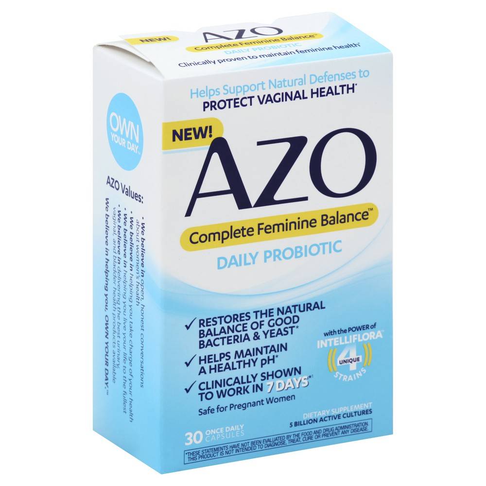 Azo Complete Feminine Balance Probiotic Supplement