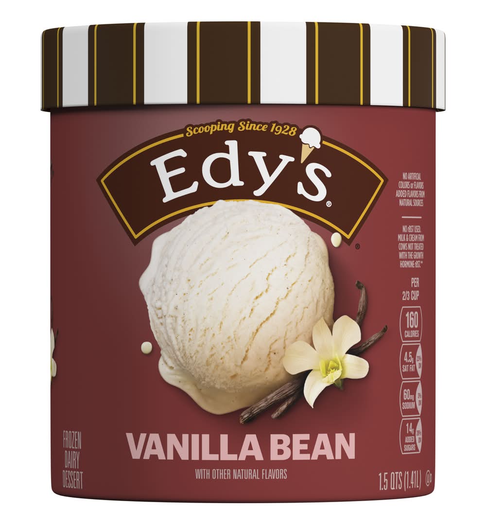 Edy's Grand Velvety Vanilla Bean Ice Cream (1.5 qt)