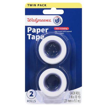 Walgreens Twin pack Non-Irritating Paper Tape