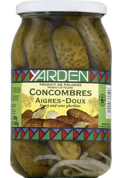 Yarden - Concombres aigres doux casher (490g)