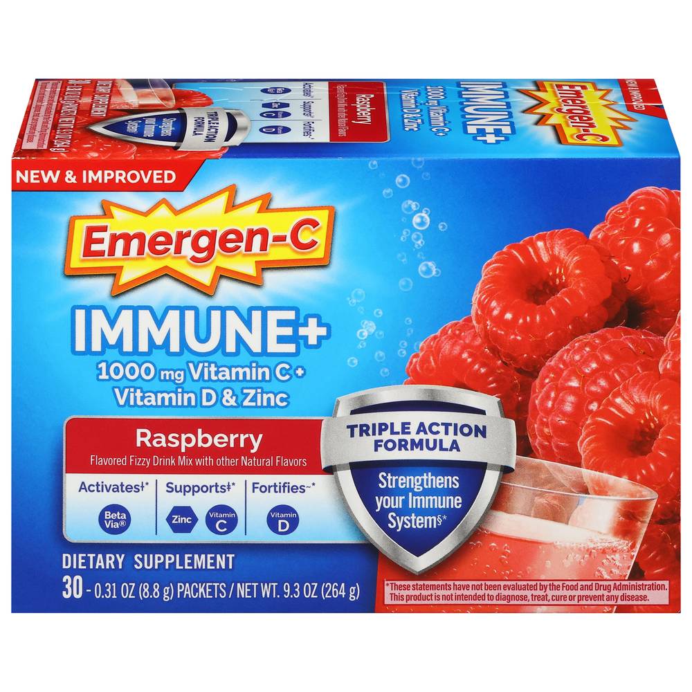 Emergen-C Raspberry Immune (0.32 oz, 30 ct)