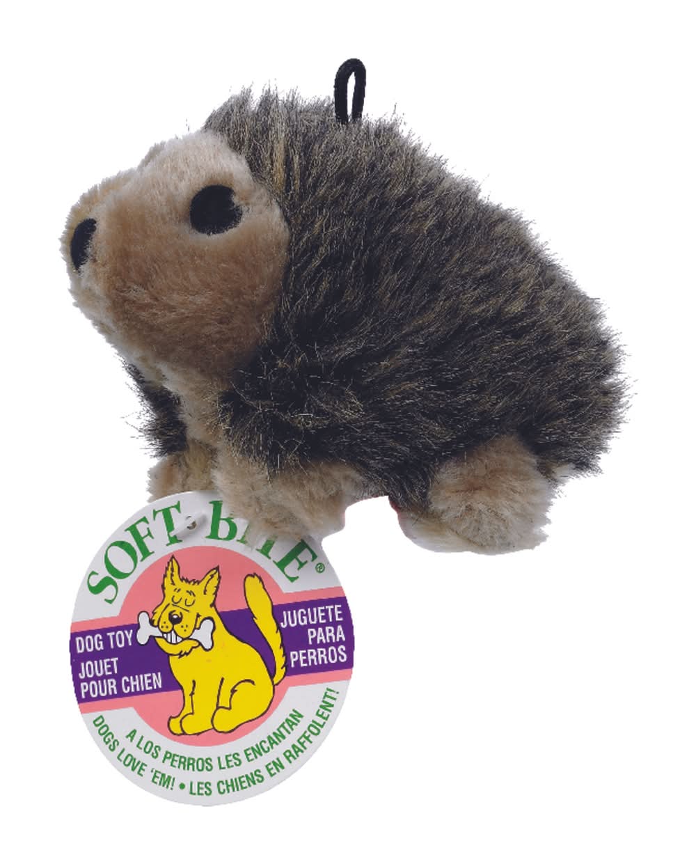 Aspen Pet For Dog Multicolored Plush Hedgehog Dog Toy Medium 1 Pk
