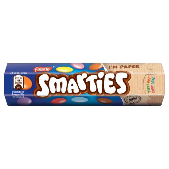 Smarties Milk Chocolate Tube 38g
