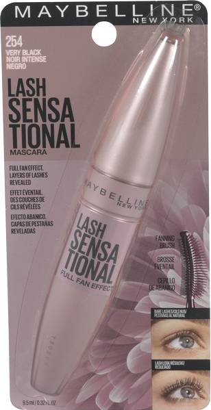 Maybelline Lash Sensational Washable Mascara, Very Black (9.46 g)
