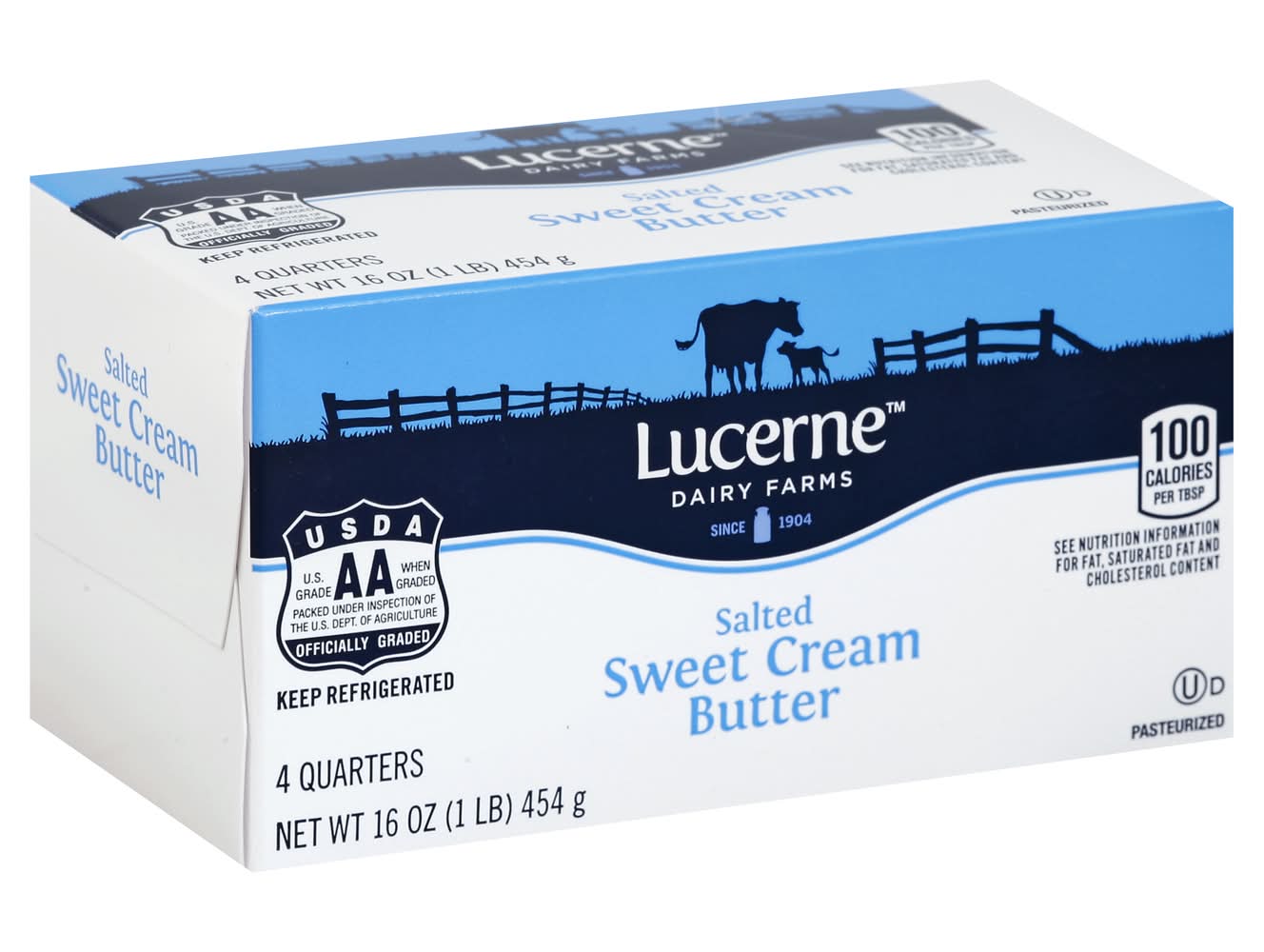 Lucerne Salted Sweet Cream Butter (16 oz, 4 ct)