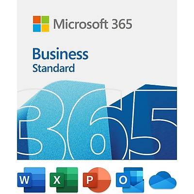 Microsoft 365 Business Standard 12-Month Subscription for PC/Mac, 1 User, Product Key Card
