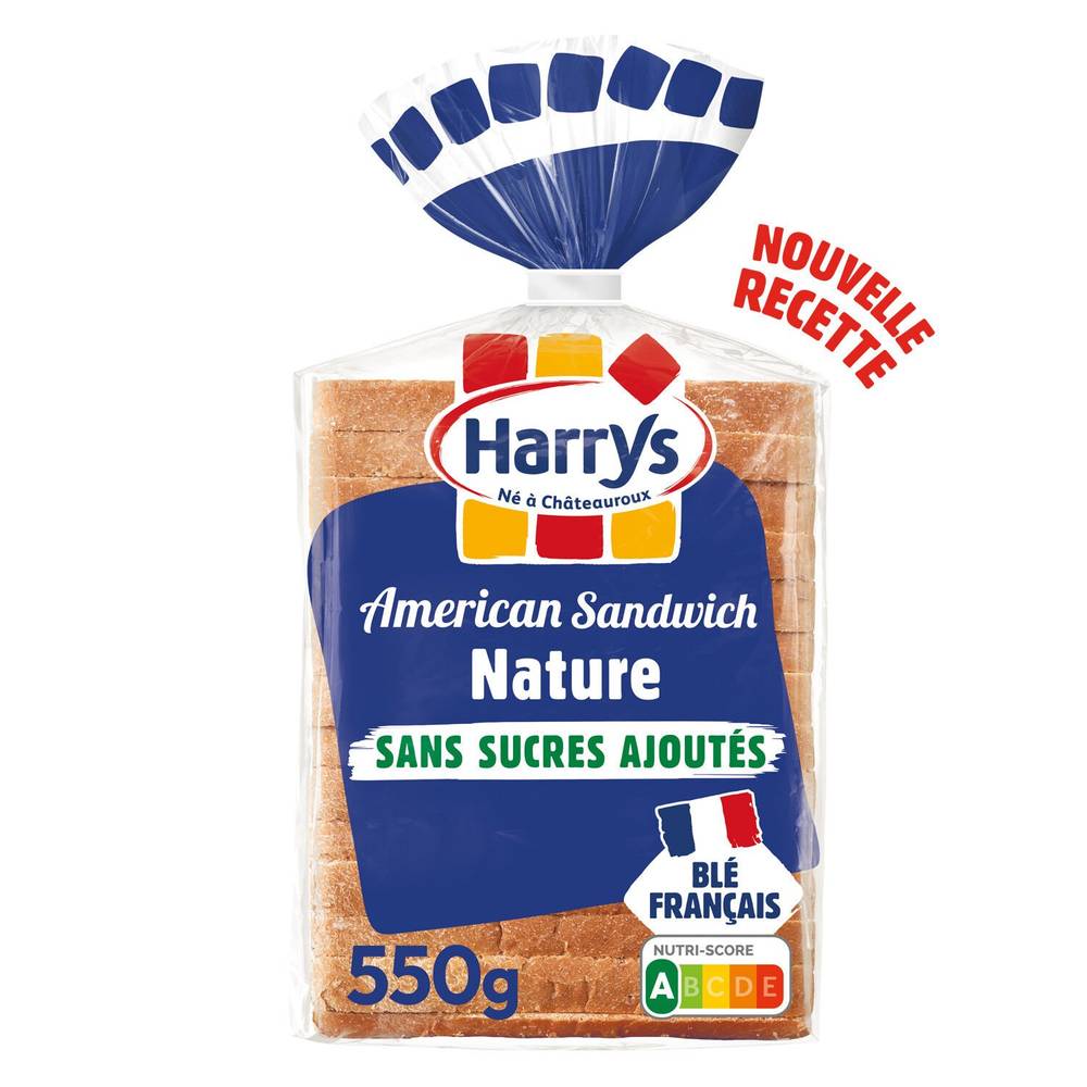 Harry's - Pain de mie américain nature sans sucre ajouté (14 unités)