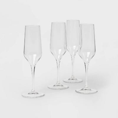 Threshold Atherton Champagne Glasses, Clear (4 ct)