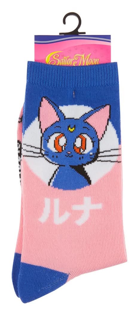 Sailor Moon Luna Themed Socks 1 Pair