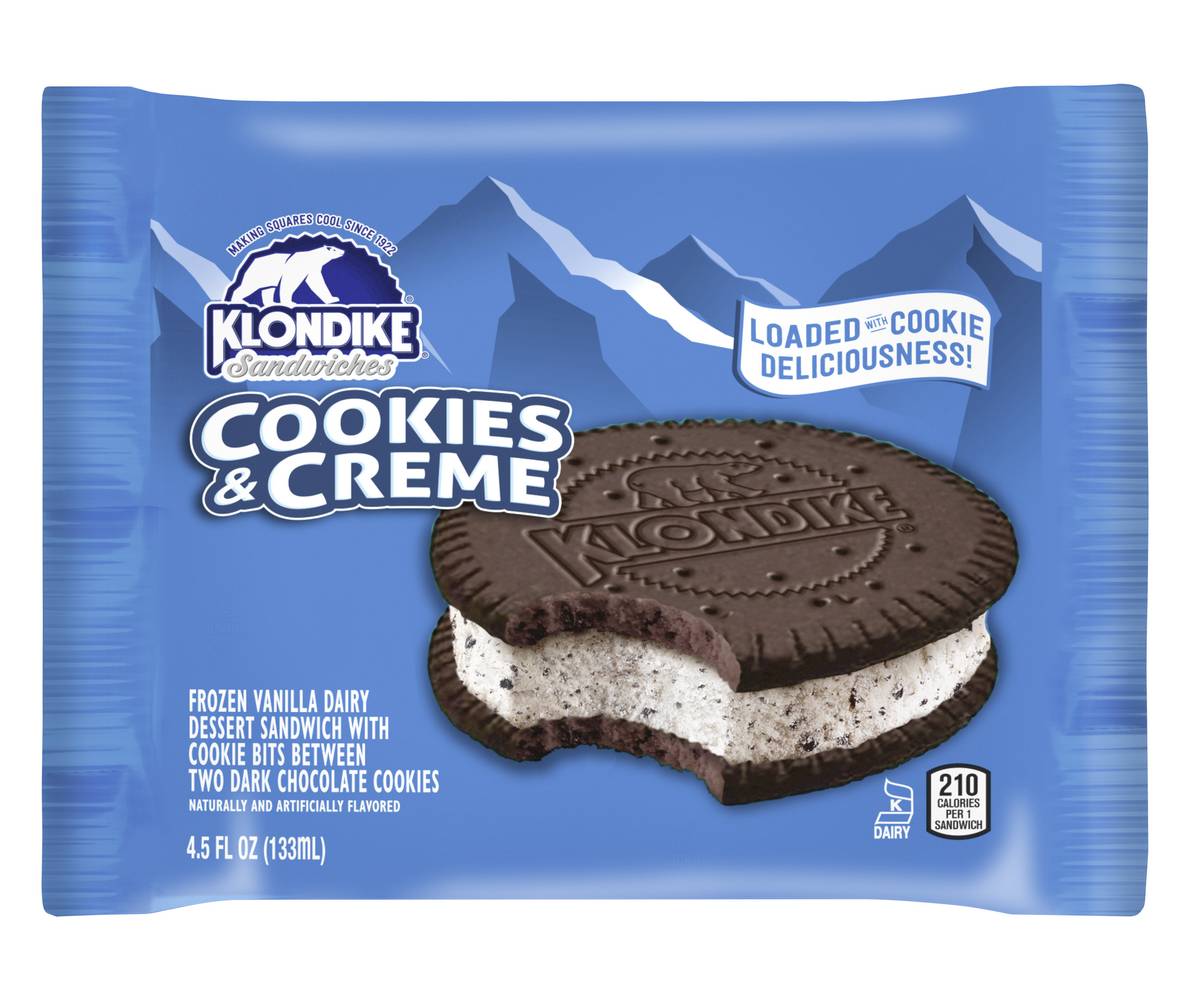 Klondike Cookies & Creme Vanilla Dairy Dessert Sandwich (4.7 oz)