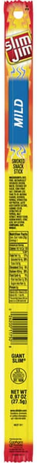 Slim Jim Giant Snack Stick Mild Smoked