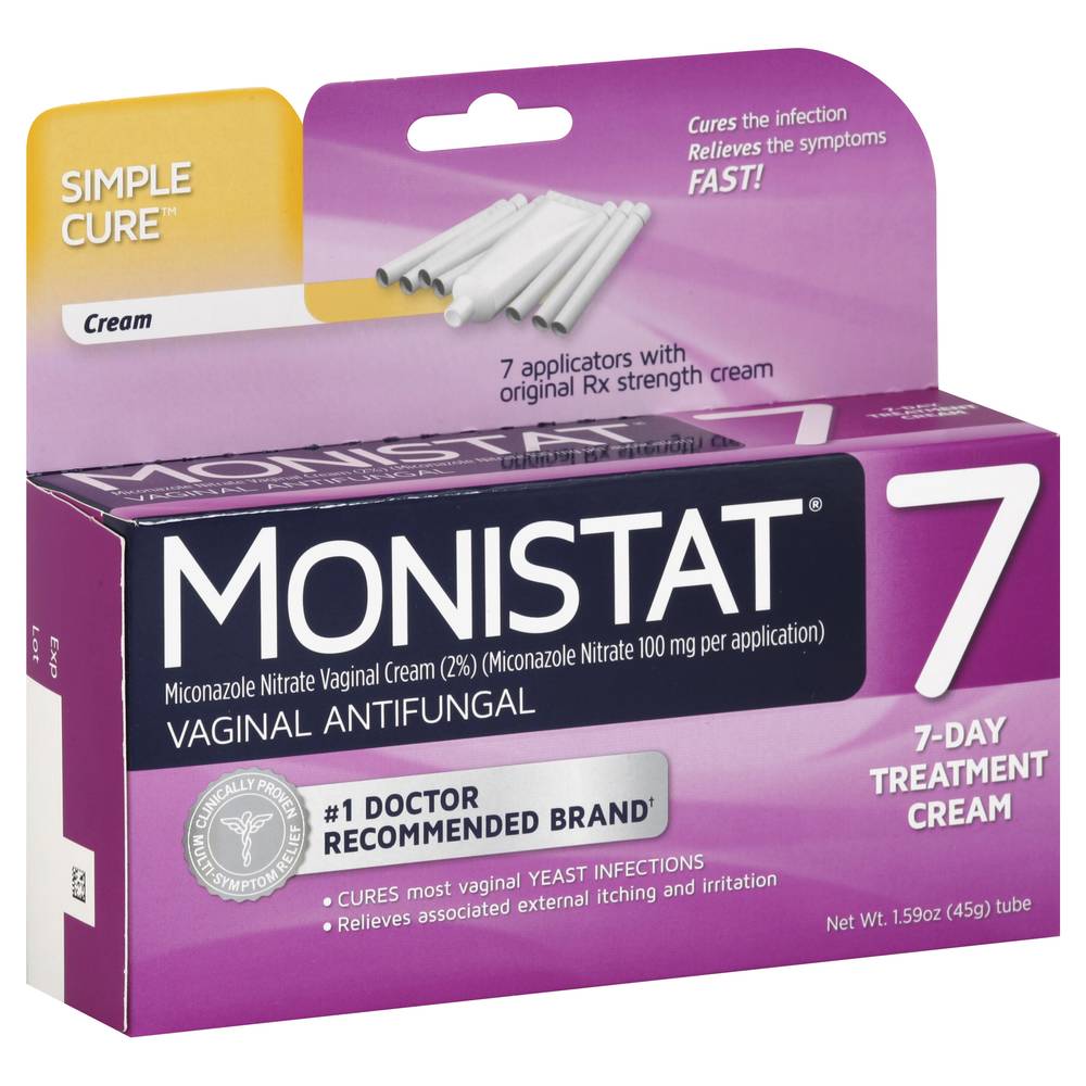 Monistat Simply Cure Vaginal Antifungal Cream 7 ct