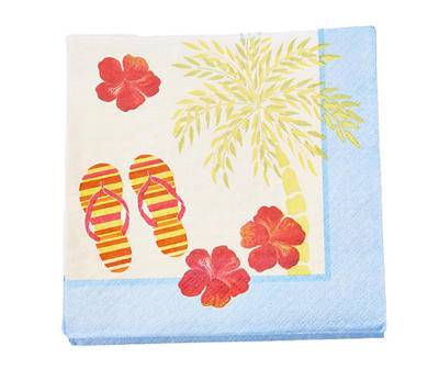 Sandy Cove Paper Beverage Napkins, 24-Count