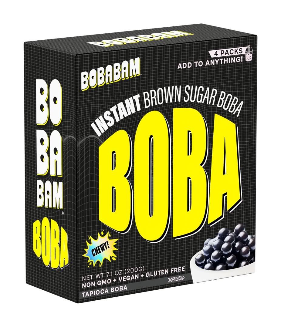 Bobabam, Instant Brown Sugar Boba, 4 Ct, 71. Oz