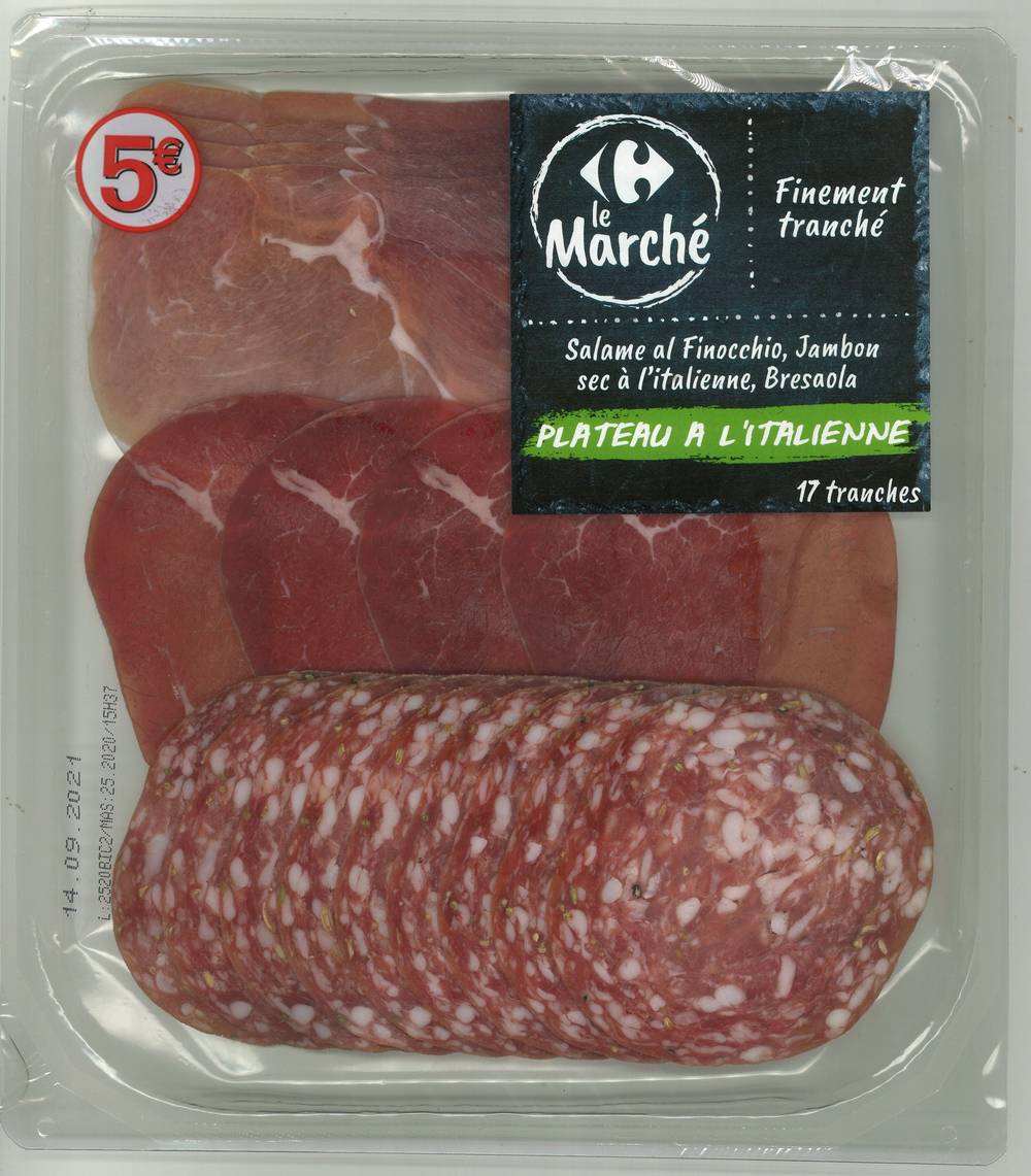 Carrefour Le Marché - Charcuterie à l'italienne assortiment (160g)