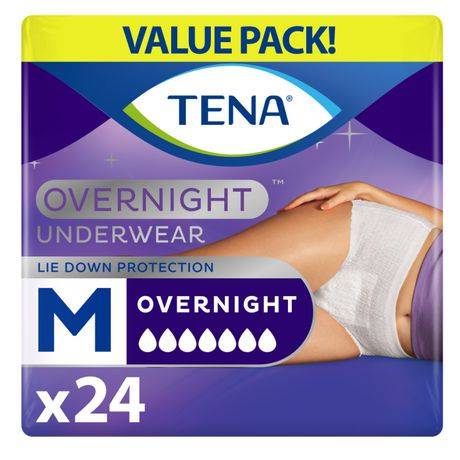 Tena Overnight Underwear Lie Down Protection (m)