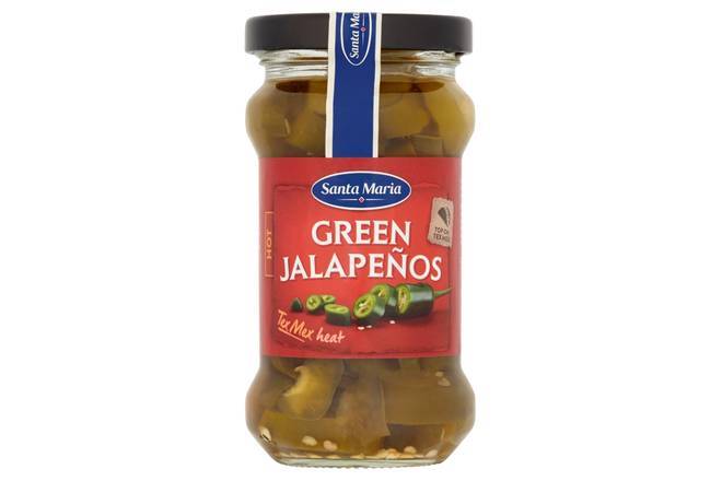 Santa Maria Hot Green Jalapeños 200g