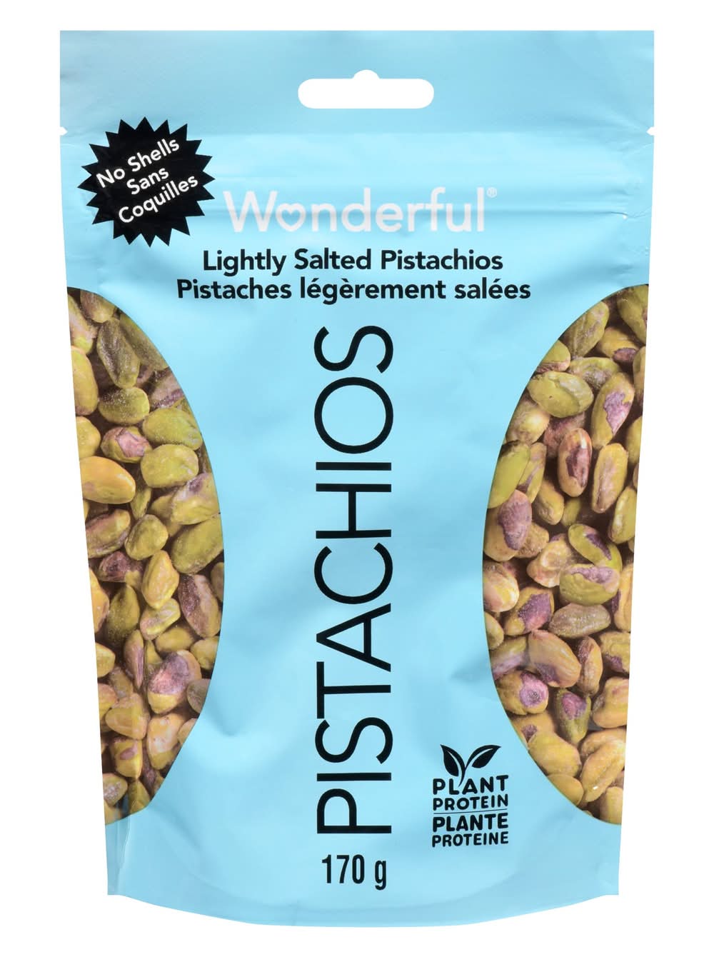 Wonderful pistaches sans coquilles légèrement salées - pistachios no shells lightly salted