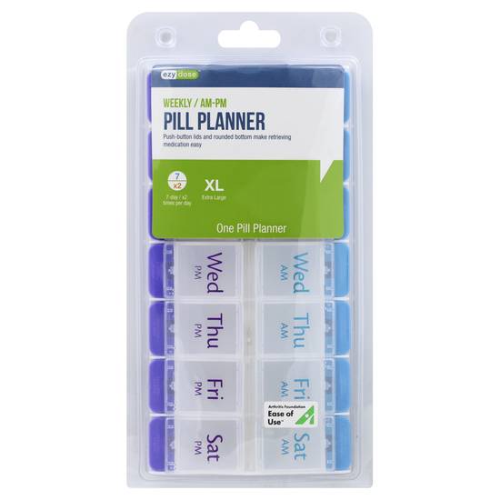 Ezy Dose Weekly Am-Pm Xl One Pill Planner